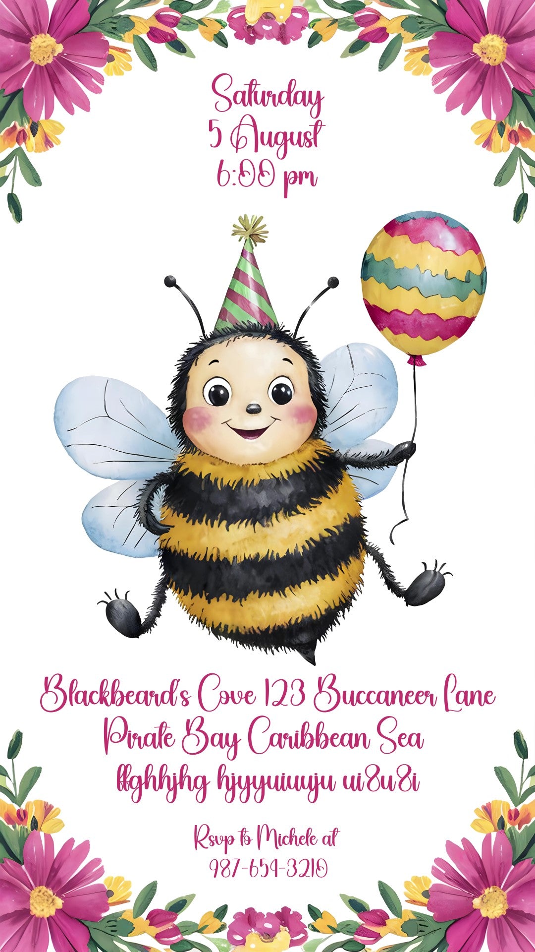 Buzz on Over for a Sweet Celebration! - Video invitasion