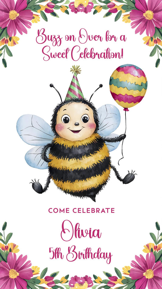 Buzz on Over for a Sweet Celebration! - Video invitasion