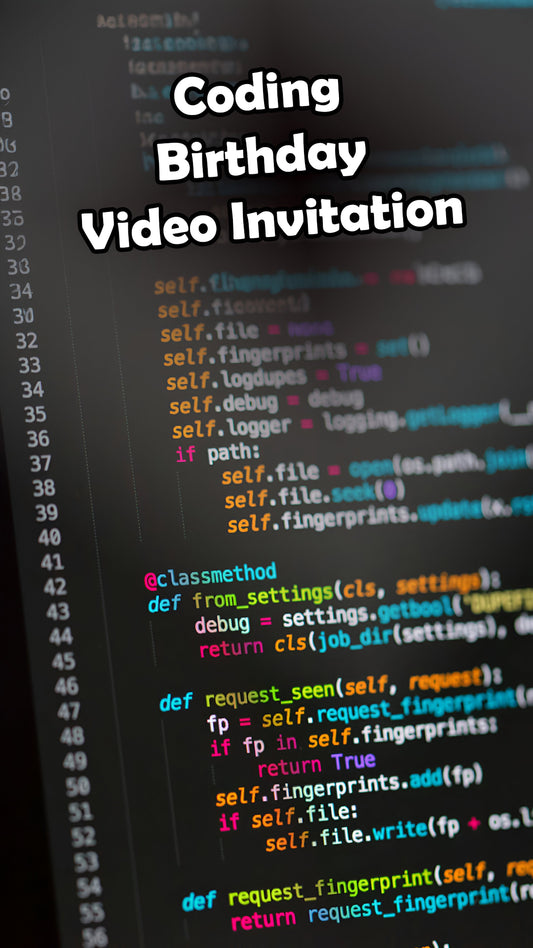 Birthday Invitation Code: A Unique Tech-Themed Celebration