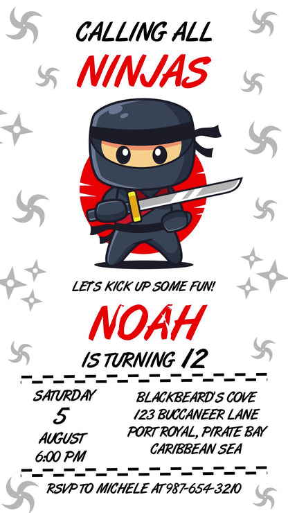 Ninja Phone Invitation -  Invitation Video