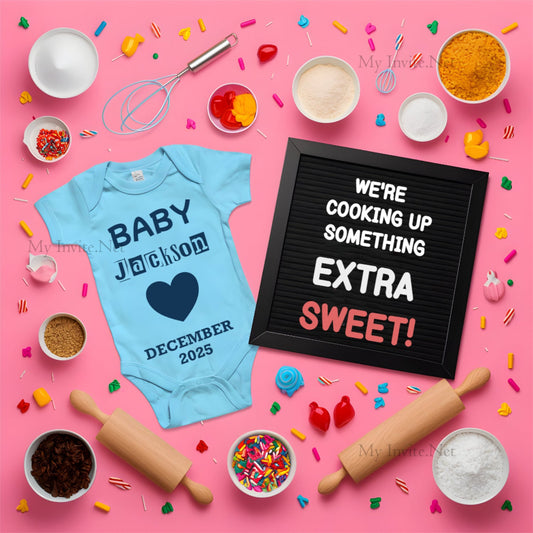 WE'RE COOKING UP SOMETHING EXTRA SWEET! Pregnancy Announcement