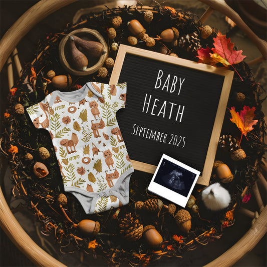 Thanksgiving Fall Baby Pregnancy Announcement