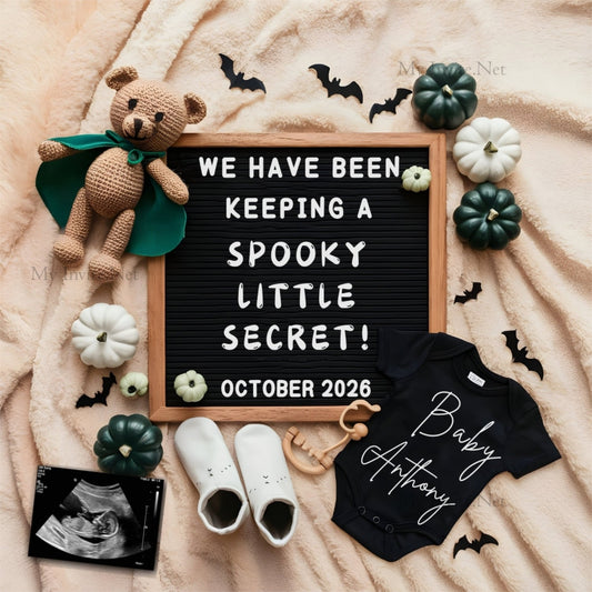 Baby Reveal, WE HAVE BEEN KEEPING A SPOOKY LITTLE SECRET!, Halloween