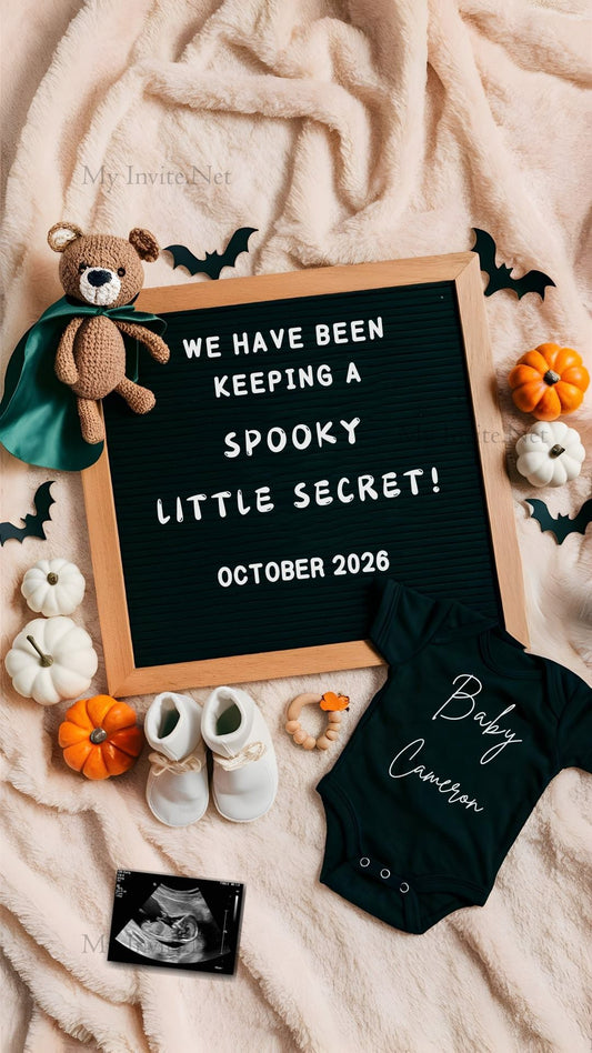 Halloween Pregnancy Announcement, WE HAVE BEEN KEEPING A SPOOKY LITTLE SECRET!,