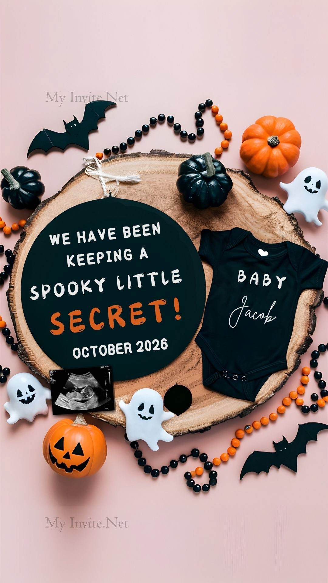 Halloween ,TRICK OR TREAT, OUR FAMILY IS GROWING BY TWO LITTLE FEET