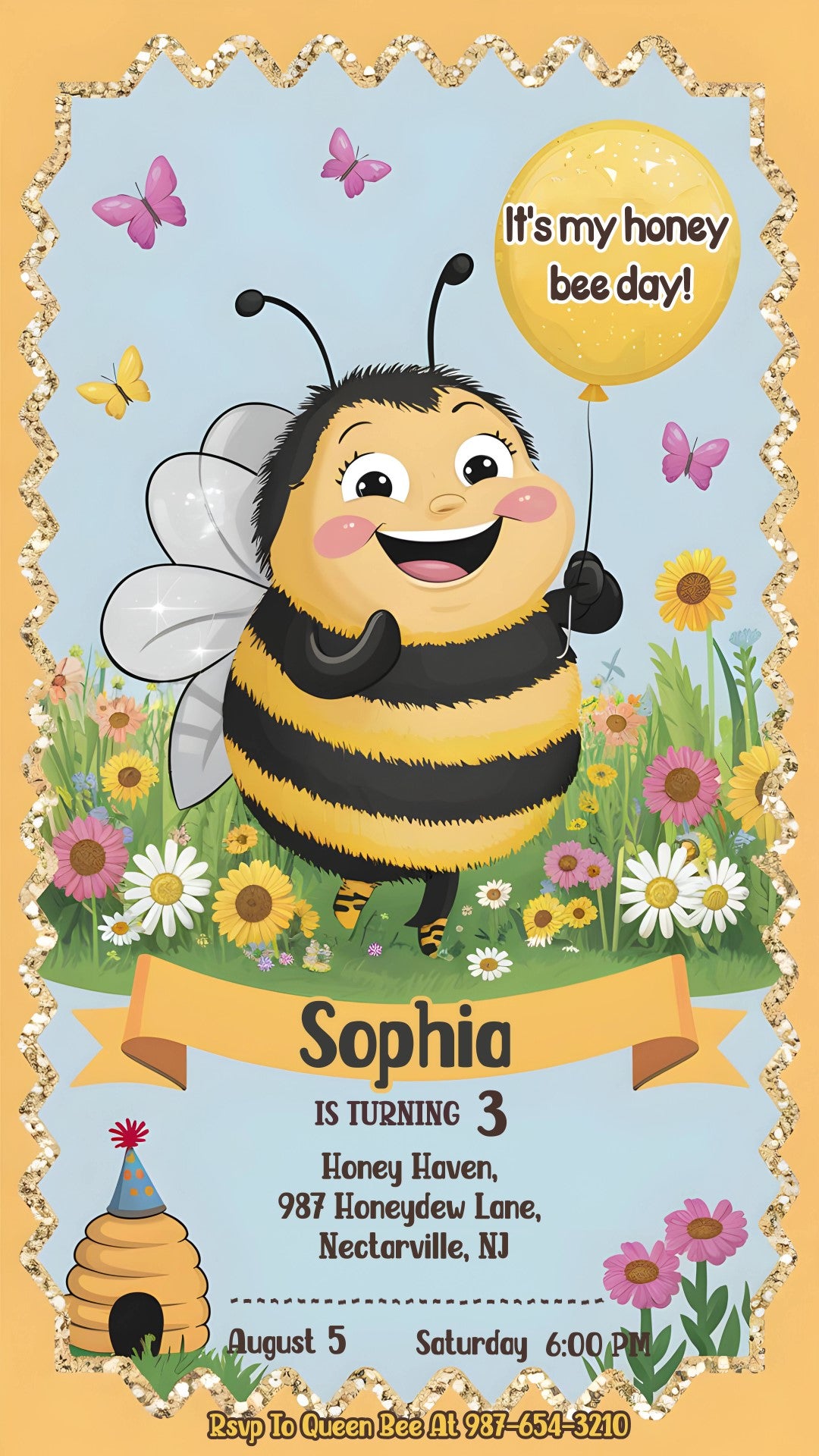 It's my honey bee day! - Video invitasion