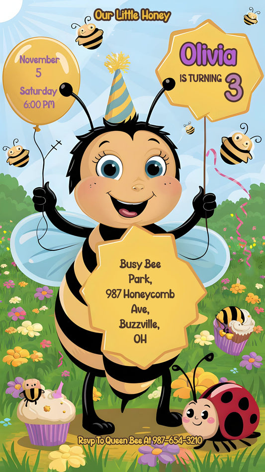 Our Little Honey Birthday Party - Video invitasion