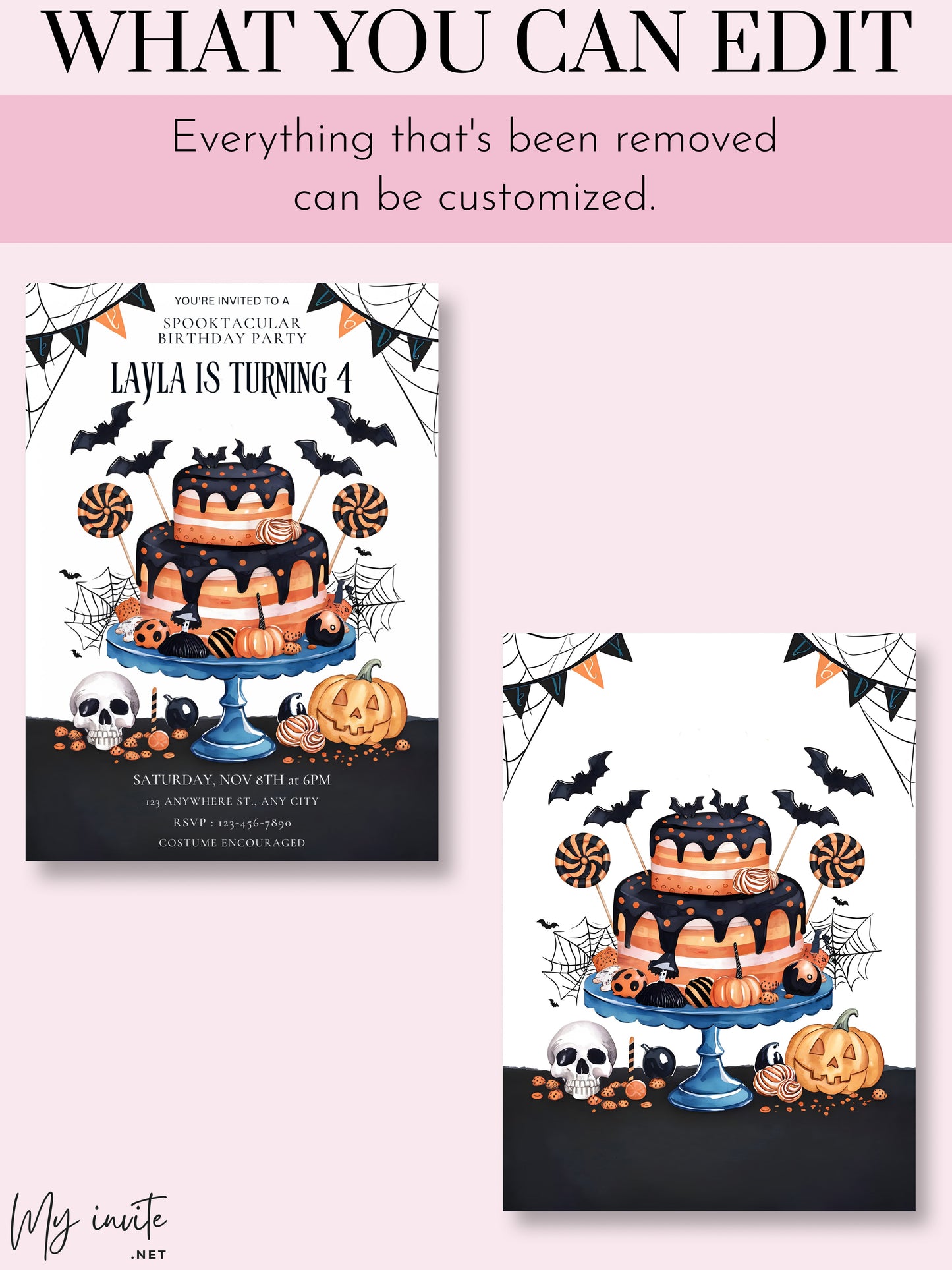 Spooktacular Birthday Party, Halloween Invitation