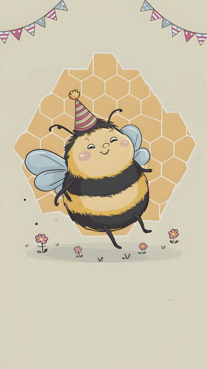 Honeybee Birthday Delight- Video invitasion